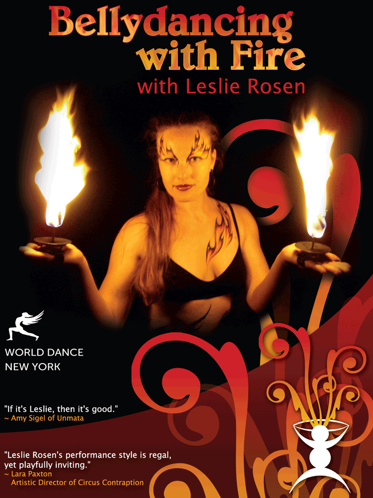 Belly Dancing with Fire: Hand-held Candles & Palm Torches Belly Dance - INSTANT VIDEO / DVD - World Dance New York