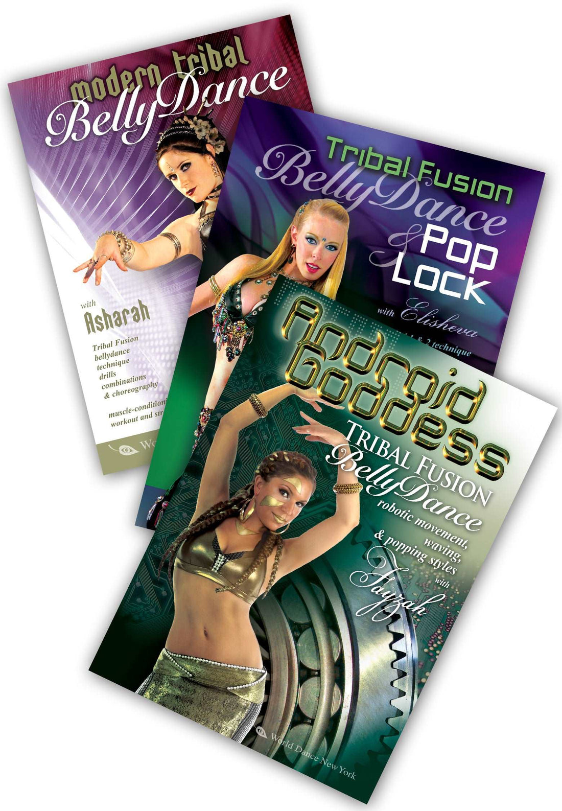 Tribal Fusion Belly Dance - Focus on Pop & Lock - 3 DVD Set - World Dance New York
