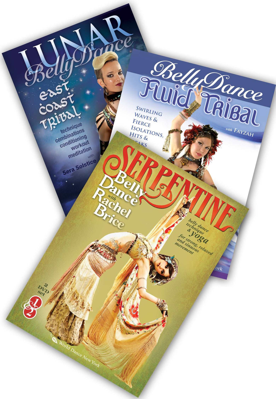 Tribal Fusion Belly Dance Style Sampler - 3 DVD Belly Dance Set - World Dance New York