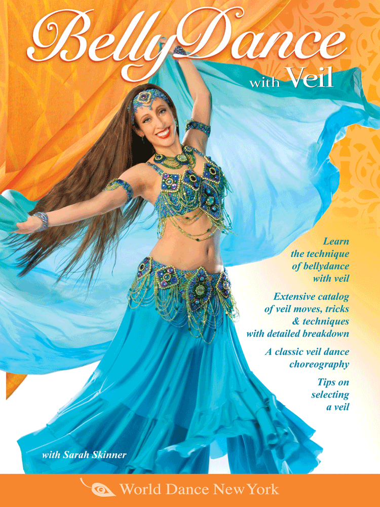 Belly Dance with Veil, by Sarah Skinner - open level - INSTANT VIDEO / DVD - World Dance New York