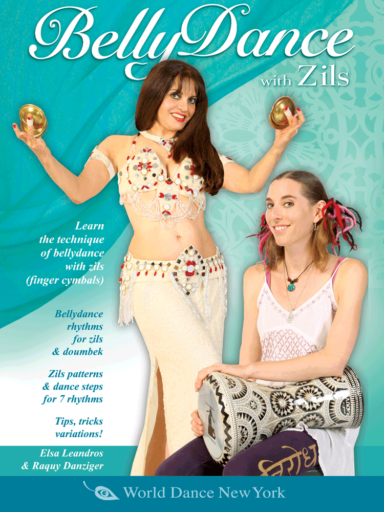 Belly Dance with Zils, by Elsa Leandros - open level  - INSTANT VIDEO / DVD - World Dance New York