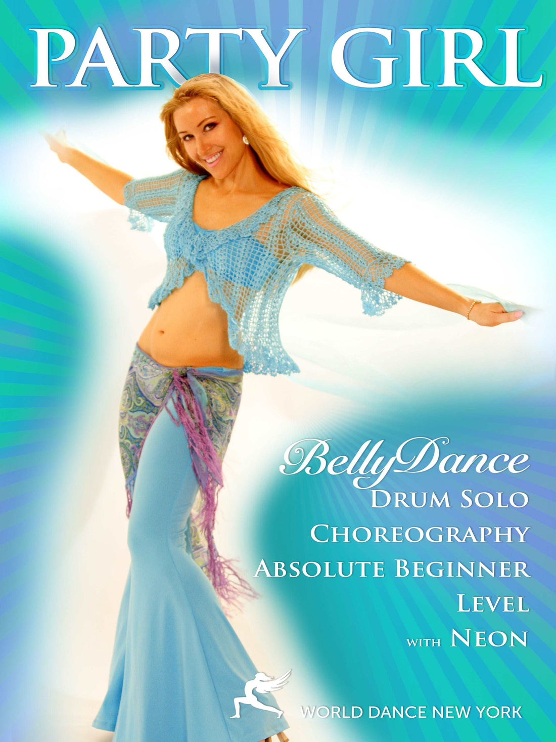 Party Girl - A Belly Dance Drum Solo by Neon for beginners - Instant Streaming Video - World Dance New York