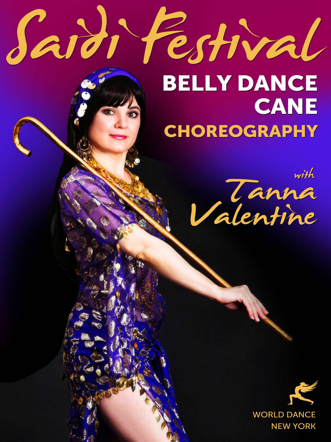 Saidi Festival - Belly Dance Cane Choreography with Tanna Valentine - World Dance New York