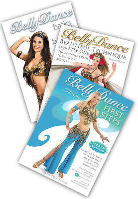3-DVD lot, Absolute Beginner Belly Dance Instructional DVDs from World Dance NY - World Dance New York